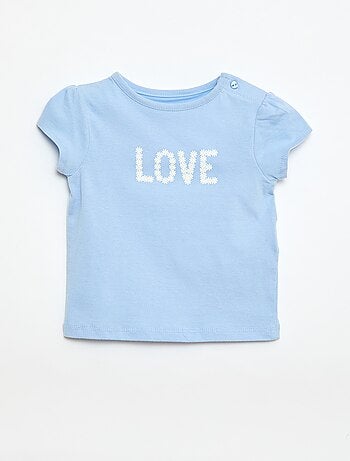 T-shirt van jerseytricot met korte mouwen