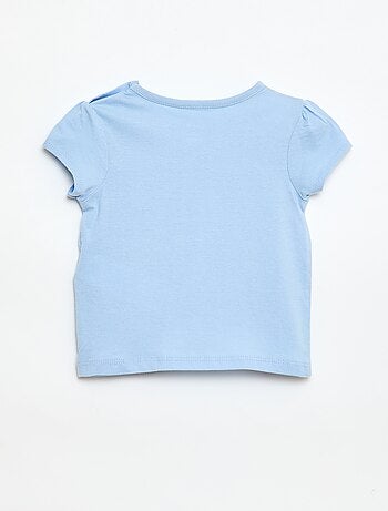 T-shirt van jerseytricot met korte mouwen