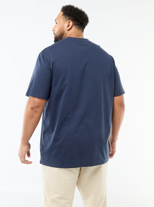 T-shirt van jerseytricot met korte mouwen - Kiabi