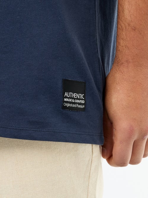 T-shirt van jerseytricot met korte mouwen - Kiabi