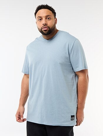 T-shirt van jerseytricot met korte mouwen