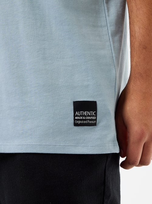 T-shirt van jerseytricot met korte mouwen - Kiabi