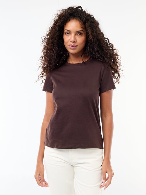 T-shirt van jerseytricot met korte mouwen - Kiabi T-shirt van jerseytricot met korte mouwen - Kiabi