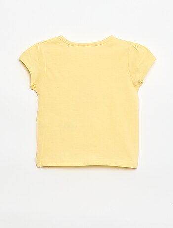 T-shirt van jerseytricot met korte mouwen