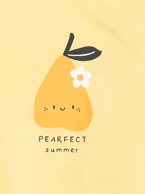 T-shirt van jerseytricot met korte mouwen - Kiabi