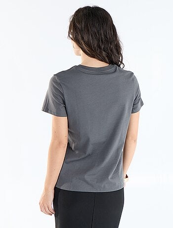 T-shirt van jerseytricot met korte mouwen