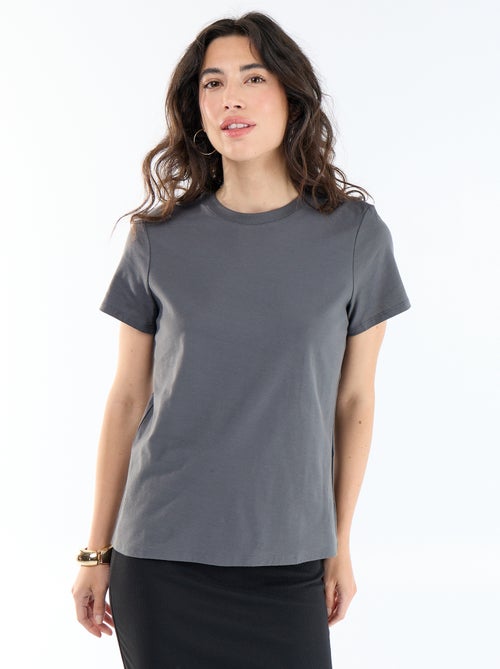 T-shirt van jerseytricot met korte mouwen - Kiabi T-shirt van jerseytricot met korte mouwen - Kiabi