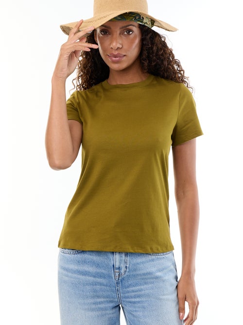 T-shirt van jerseytricot met korte mouwen - Kiabi T-shirt van jerseytricot met korte mouwen - Kiabi