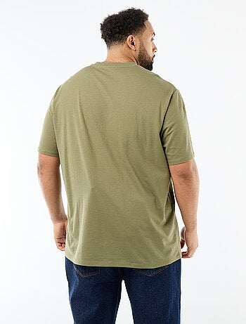 T-shirt van jerseytricot met korte mouwen