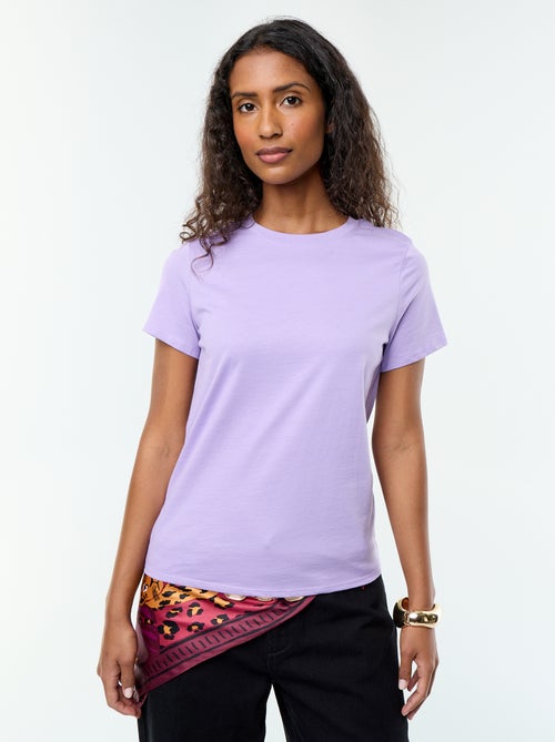 T-shirt van jerseytricot met korte mouwen - Kiabi T-shirt van jerseytricot met korte mouwen - Kiabi