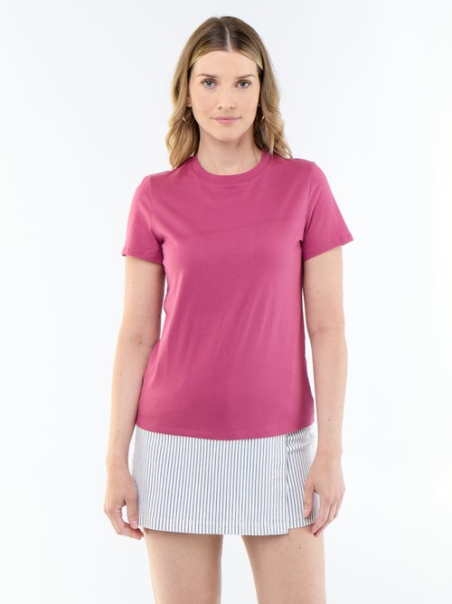T-shirt van jerseytricot met korte mouwen - Kiabi T-shirt van jerseytricot met korte mouwen - Kiabi