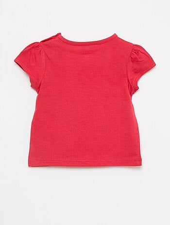 T-shirt van jerseytricot met korte mouwen
