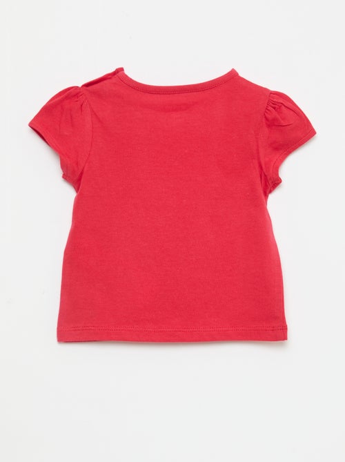 T-shirt van jerseytricot met korte mouwen - Kiabi