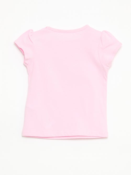 T-shirt van jerseytricot met korte mouwen - Kiabi