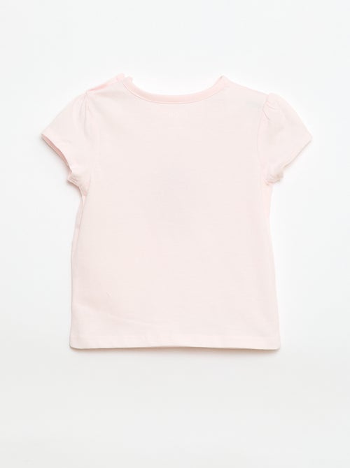 T-shirt van jerseytricot met korte mouwen - Kiabi