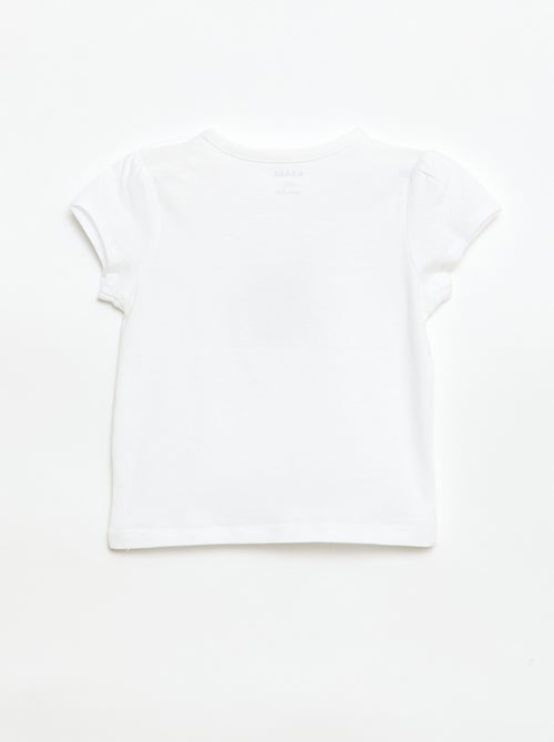 T-shirt van jerseytricot met korte mouwen - Kiabi