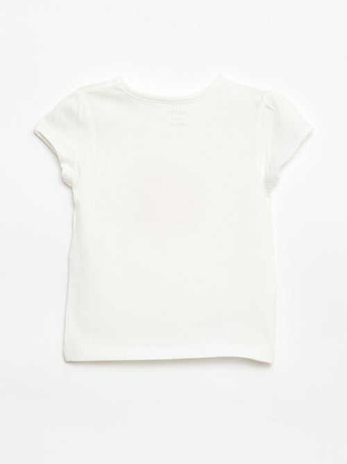 T-shirt van jerseytricot met korte mouwen - Kiabi