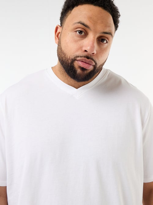 T-shirt van jerseytricot met korte mouwen - Kiabi