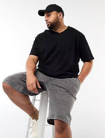 T-shirt van jerseytricot met korte mouwen