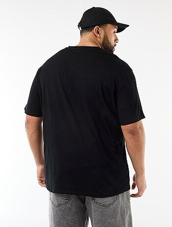 T-shirt van jerseytricot met korte mouwen