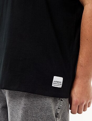 T-shirt van jerseytricot met korte mouwen