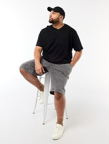T-shirt van jerseytricot met korte mouwen