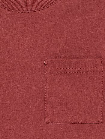 T-shirt van jerseytricot met lange mouwen