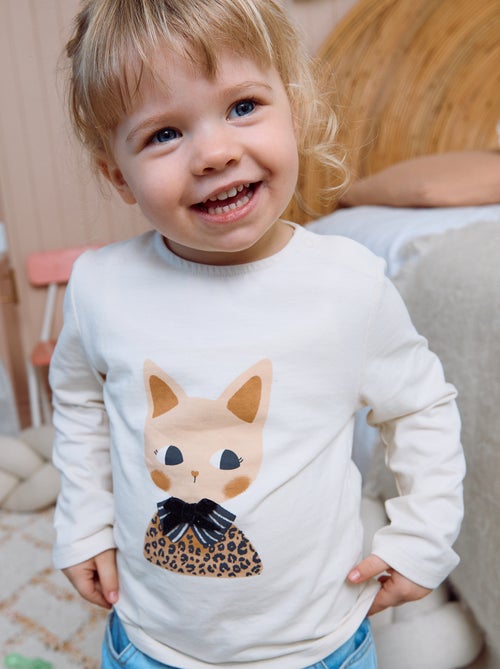 T-shirt van jerseytricot met lange mouwen - Kiabi T-shirt van jerseytricot met lange mouwen - Kiabi