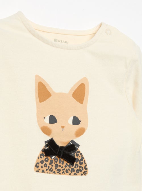 T-shirt van jerseytricot met lange mouwen - Kiabi T-shirt van jerseytricot met lange mouwen - Kiabi