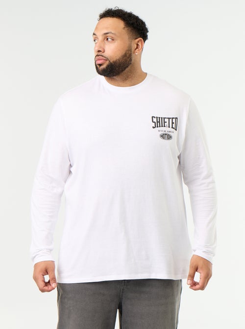 T-shirt van jerseytricot met lange mouwen - Kiabi T-shirt van jerseytricot met lange mouwen - Kiabi