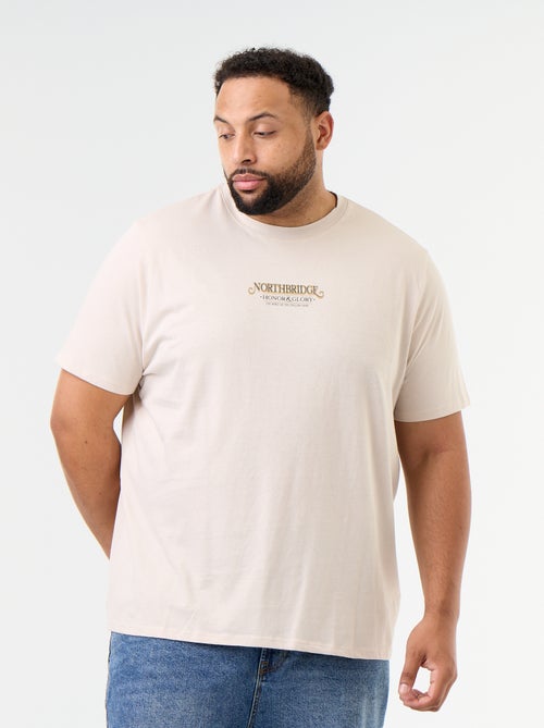 T-shirt van jerseytricot met print en korte mouwen - Kiabi T-shirt van jerseytricot met print en korte mouwen - Kiabi