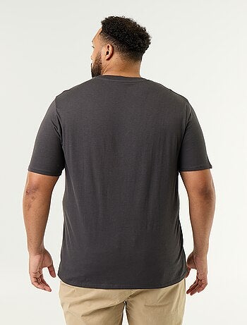 T-shirt van jerseytricot met print en korte mouwen