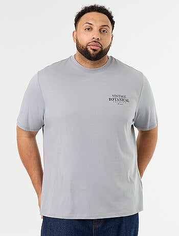 T-shirt van jerseytricot met print en korte mouwen