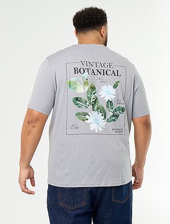 T-shirt van jerseytricot met print en korte mouwen