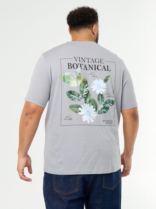T-shirt van jerseytricot met print en korte mouwen - Kiabi T-shirt van jerseytricot met print en korte mouwen - Kiabi