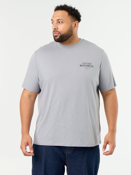 T-shirt van jerseytricot met print en korte mouwen - Kiabi T-shirt van jerseytricot met print en korte mouwen - Kiabi