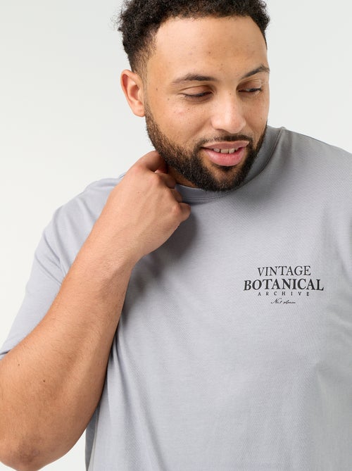 T-shirt van jerseytricot met print en korte mouwen - Kiabi T-shirt van jerseytricot met print en korte mouwen - Kiabi