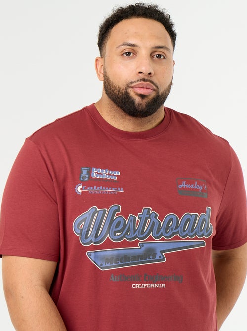 T-shirt van jerseytricot met print en korte mouwen - Kiabi T-shirt van jerseytricot met print en korte mouwen - Kiabi