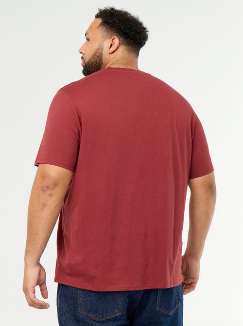 T-shirt van jerseytricot met print en korte mouwen - Kiabi T-shirt van jerseytricot met print en korte mouwen - Kiabi