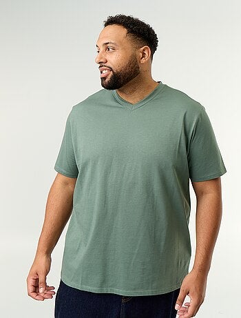 T-shirt met V-hals