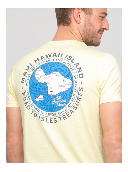 T-shirt van katoen met nantorin-patroon - Kiabi