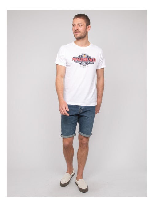 T-shirt van katoen met neliote-patroon - Kiabi