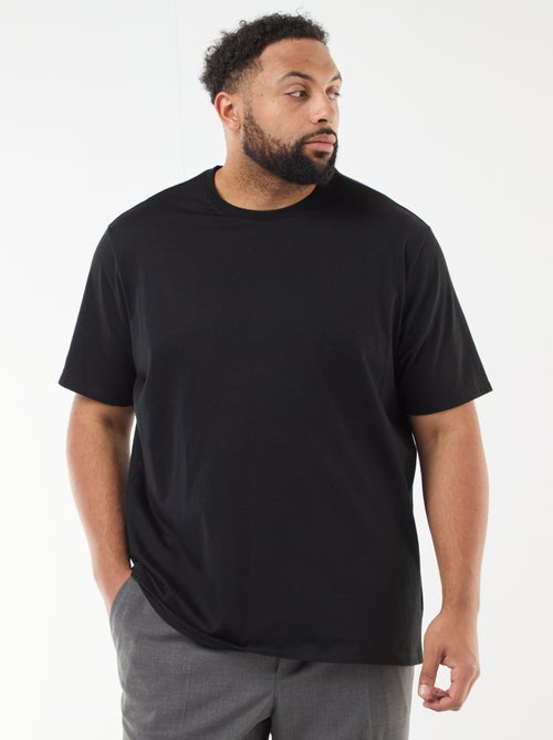 T-shirt van katoen met zachte feel - Kiabi