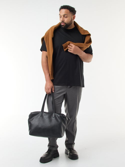 T-shirt van katoen met zachte feel - Kiabi