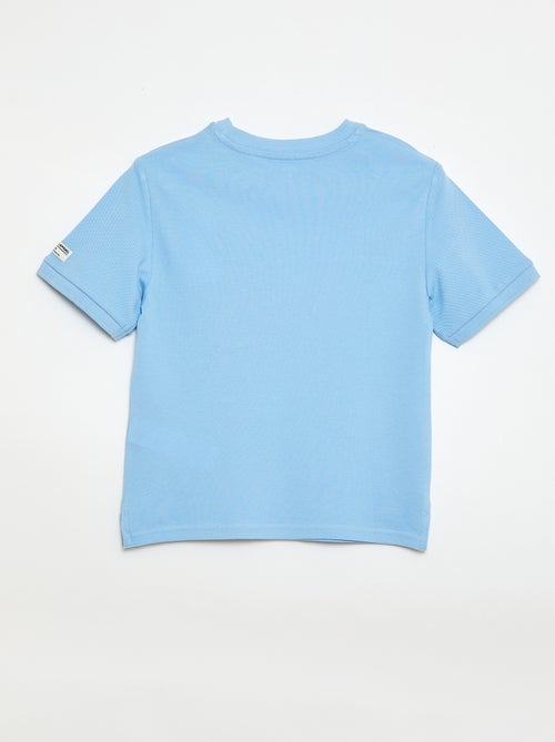 T-shirt van katoenpiqué met korte mouwen - Kiabi