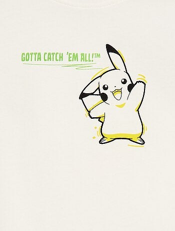 T-shirt van luchtige jerseytricot met 'Pokémon' print van katoen