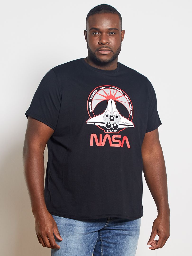 T-shirt van 'NASA' zwart - Kiabi
