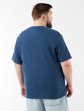 T-shirt van piquéstof met korte mouwen