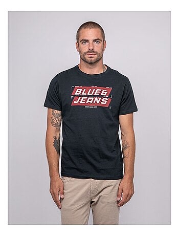T-shirt van puur katoen met jordipal-patroon.