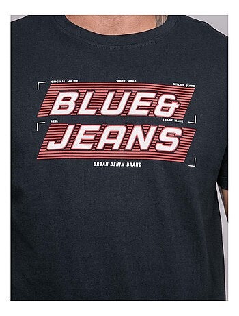 T-shirt van puur katoen met jordipal-patroon.
